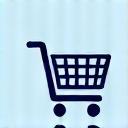 Shopping cart icon for online e-commerce platform